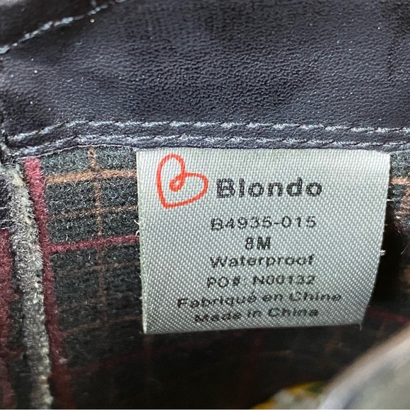 Blondo Valli Suede Waterproof Black Ankle Boot Booties Womens 8 M B4935 Side Zip - Picture 9 of 12